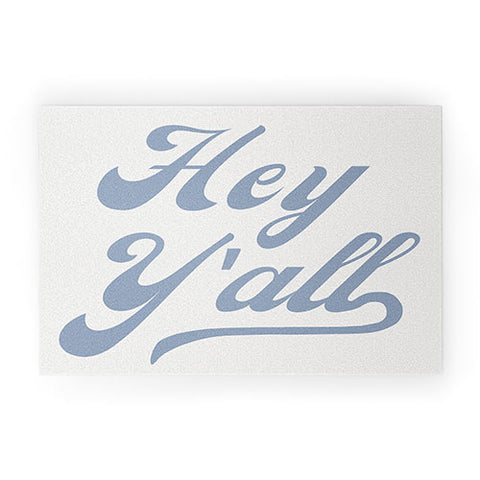 ciaojessa Hey Yall Blue Welcome Mat