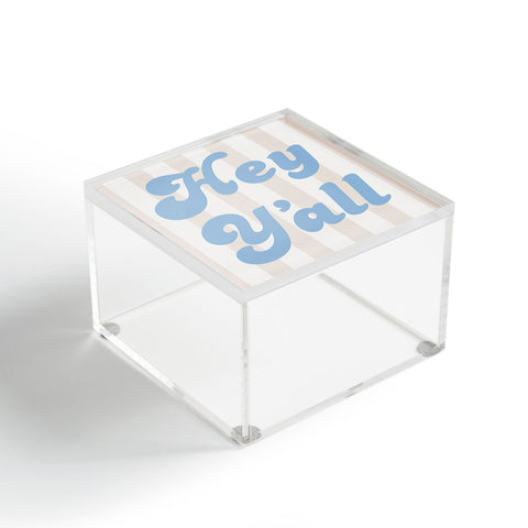 ciaojessa Hey Yall Coastal Cowgirl Acrylic Box
