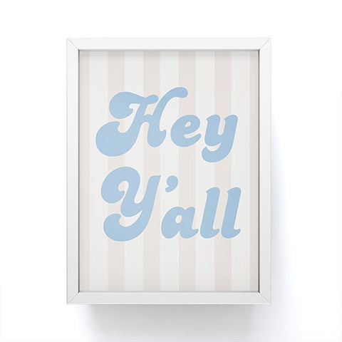 ciaojessa Hey Yall Coastal Cowgirl Framed Mini Art Print