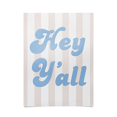 ciaojessa Hey Yall Coastal Cowgirl Poster