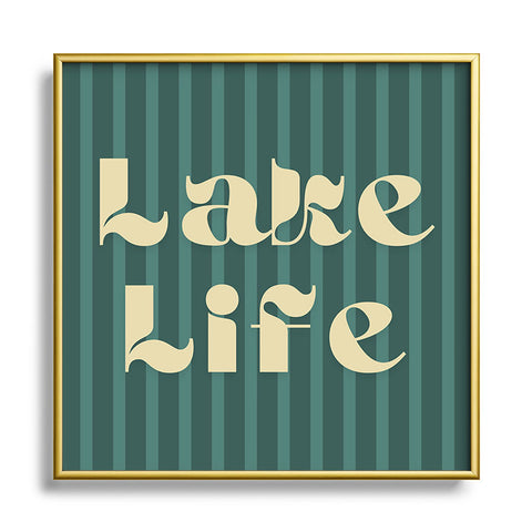 ciaojessa Lake Life I Square Metal Framed Art Print