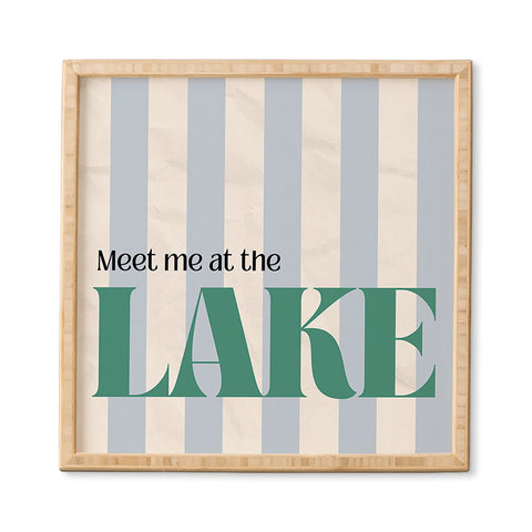 ciaojessa Meet me at the lake Framed Wall Art