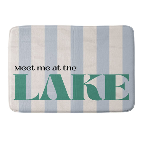 ciaojessa Meet me at the lake Memory Foam Bath Mat