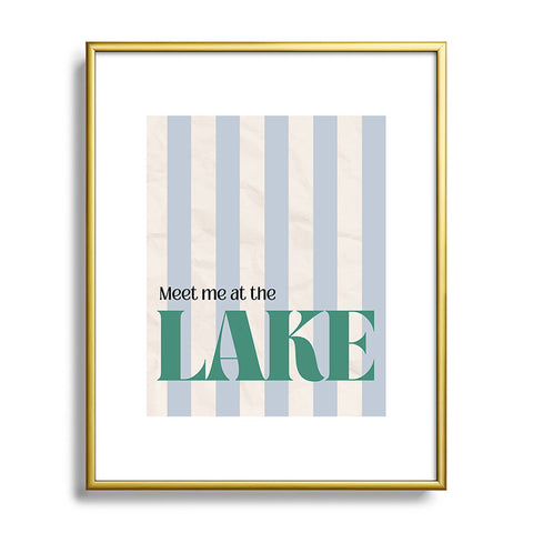 ciaojessa Meet me at the lake Metal Framed Art Print