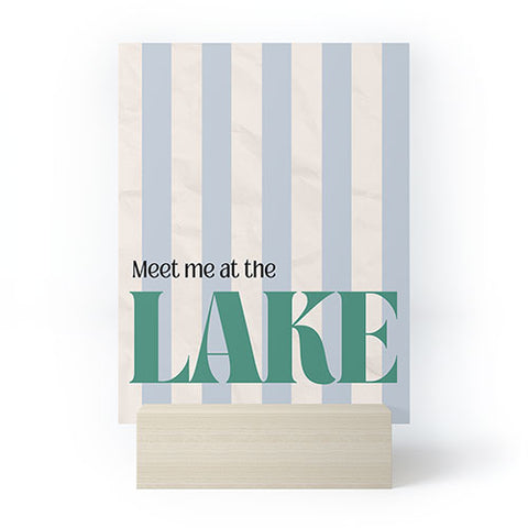 ciaojessa Meet me at the lake Mini Art Print