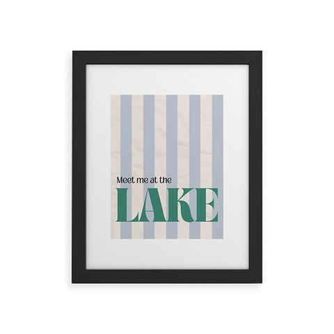 ciaojessa Meet me at the lake Framed Art Print