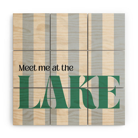 ciaojessa Meet me at the lake Wood Wall Mural