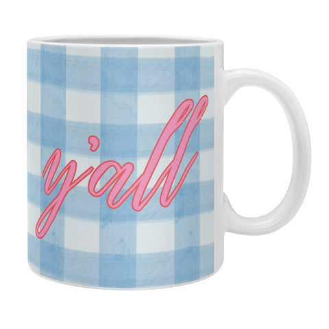 ciaojessa yall blue gingham Coffee Mug