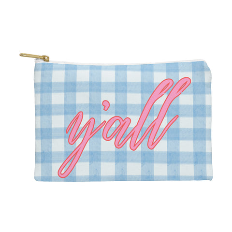 ciaojessa yall blue gingham Pouch