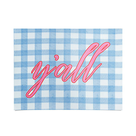 ciaojessa yall blue gingham Poster