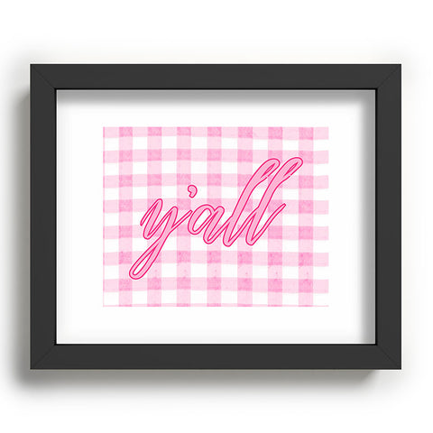 ciaojessa Yall Pink Recessed Framing Rectangle