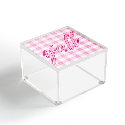 ciaojessa Yall Pink Acrylic Box