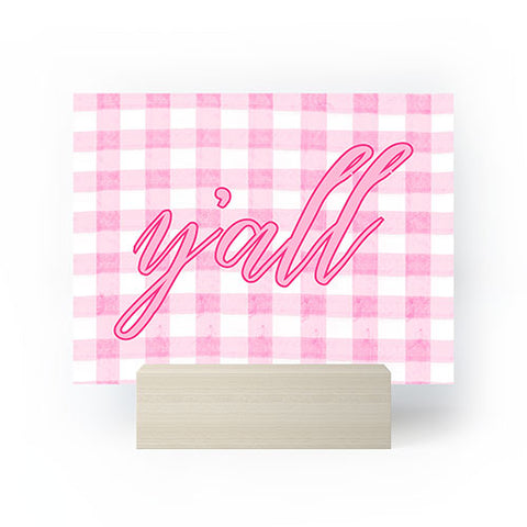 ciaojessa Yall Pink Mini Art Print