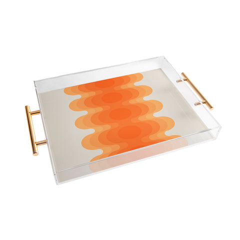 Circa78Designs Echoes Creamsicle Acrylic Tray