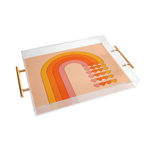 Circa78Designs Sweetheart Rainbow Acrylic Tray