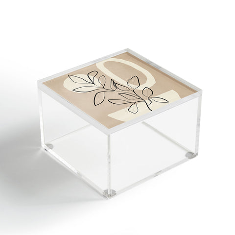 City Art Abstract Minimal Plant 7 Acrylic Box