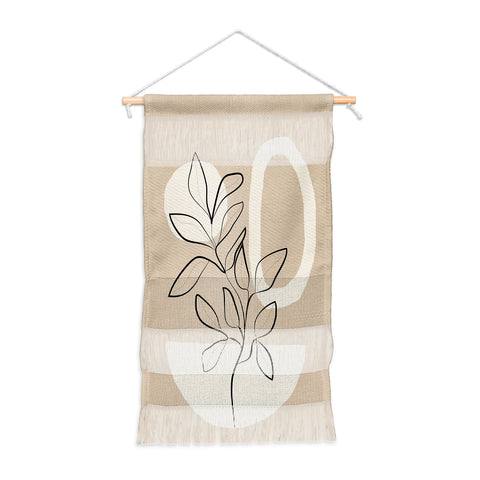 City Art Abstract Minimal Plant 7 Wall Hanging Portrait