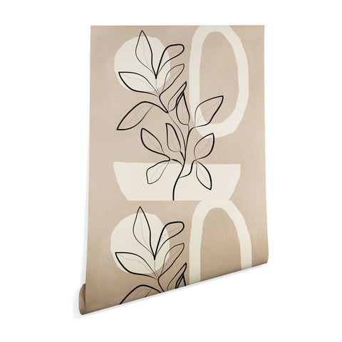 City Art Abstract Minimal Plant 7 Wallpaper