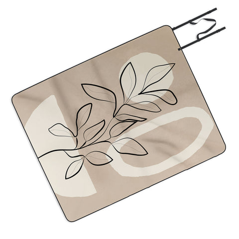 City Art Abstract Minimal Plant 7 Picnic Blanket