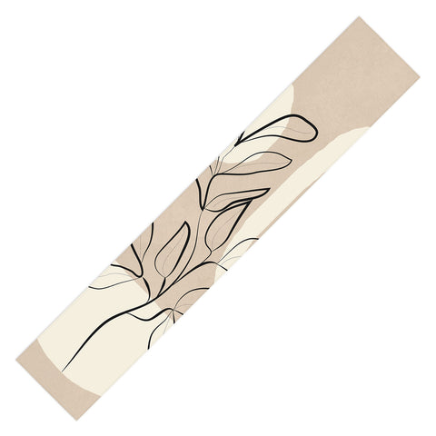 City Art Abstract Minimal Plant 7 Table Runner