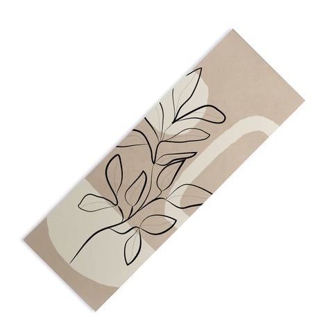 City Art Abstract Minimal Plant 7 Yoga Mat