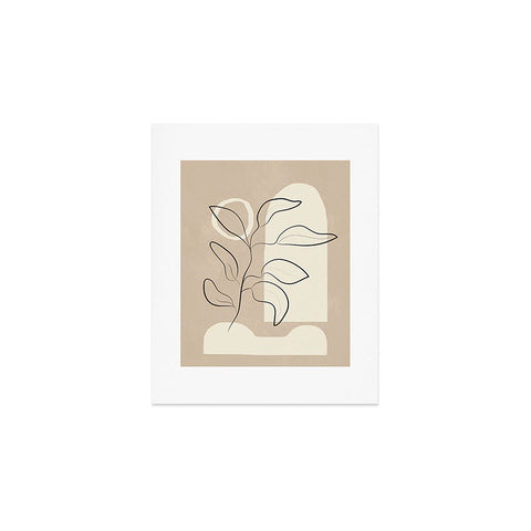 City Art Abstract Minimal Plant 8 Art Print