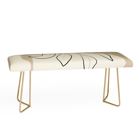 City Art Abstract Minimal Plant 8 Bench