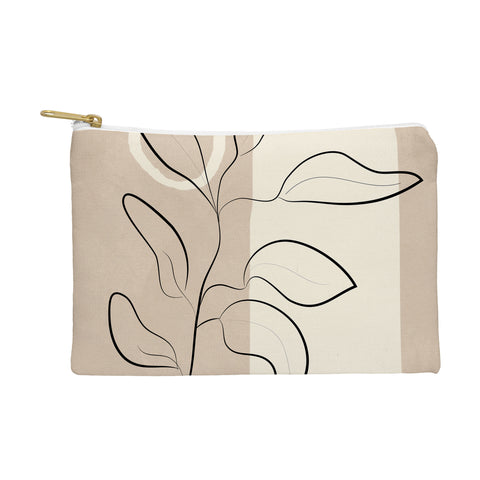 City Art Abstract Minimal Plant 8 Pouch