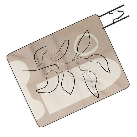 City Art Abstract Minimal Plant 8 Picnic Blanket