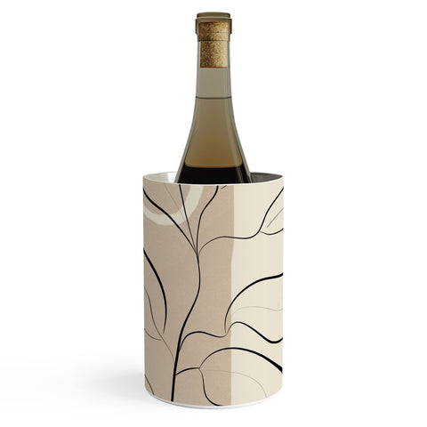 City Art Abstract Minimal Plant 8 Wine Chiller