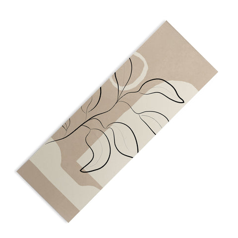 City Art Abstract Minimal Plant 8 Yoga Mat