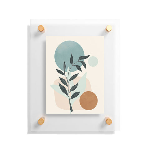 City Art Azzurro Shapes No53 Floating Acrylic Print