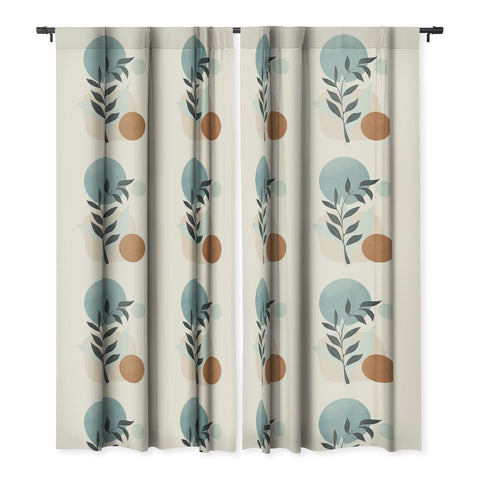 City Art Azzurro Shapes No53 Blackout Window Curtain