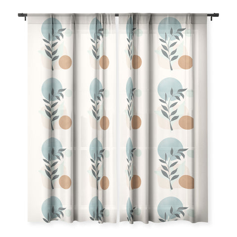 City Art Azzurro Shapes No53 Sheer Window Curtain