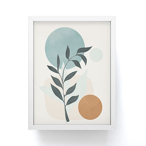 City Art Azzurro Shapes No53 Framed Mini Art Print