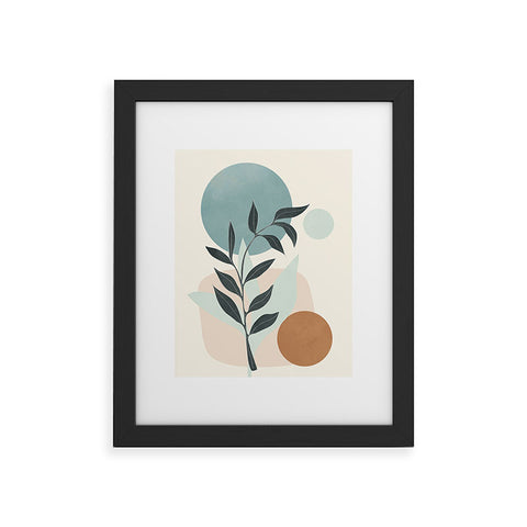 City Art Azzurro Shapes No53 Framed Art Print