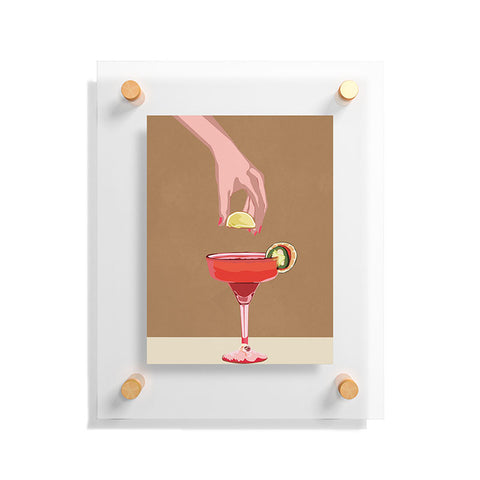 City Art Cocktail Time 1 Floating Acrylic Print