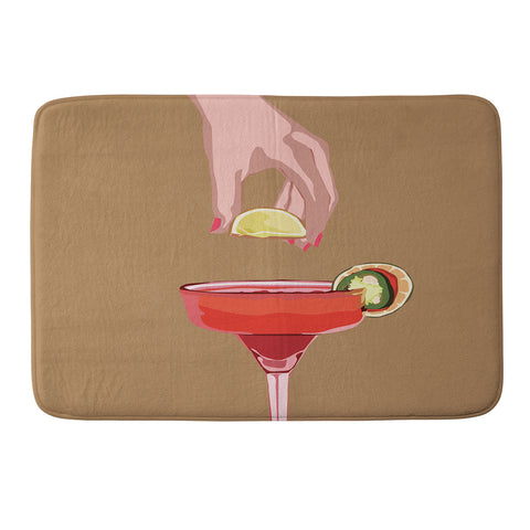 City Art Cocktail Time 1 Memory Foam Bath Mat