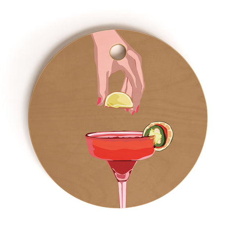 City Art Cocktail Time 1 Cutting Board Round