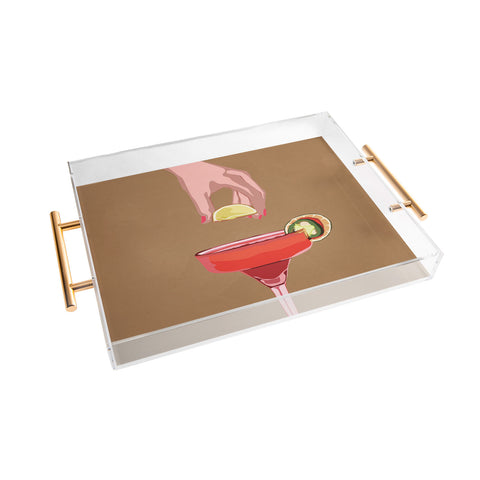 City Art Cocktail Time 1 Acrylic Tray