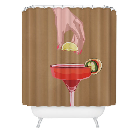 City Art Cocktail Time 1 Shower Curtain