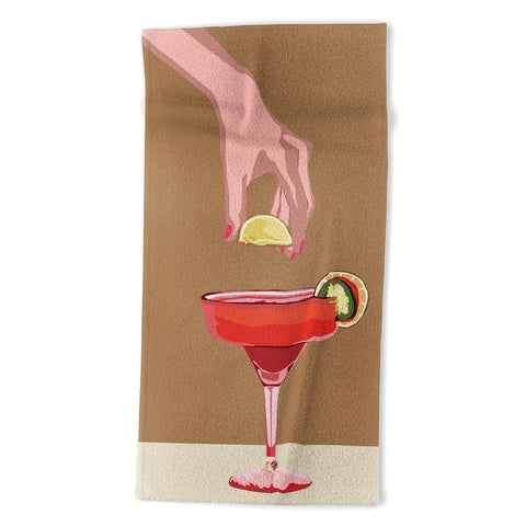 City Art Cocktail Time 1 Beach Towel