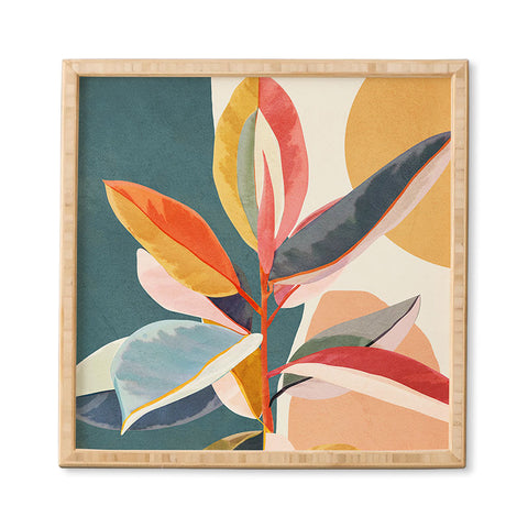 City Art Colorful Branching Out 01 Framed Wall Art