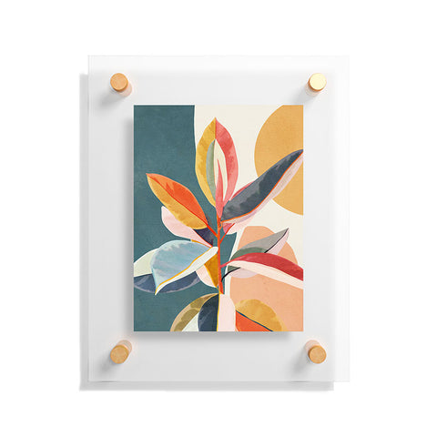 City Art Colorful Branching Out 01 Floating Acrylic Print