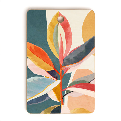 City Art Colorful Branching Out 01 Cutting Board Rectangle