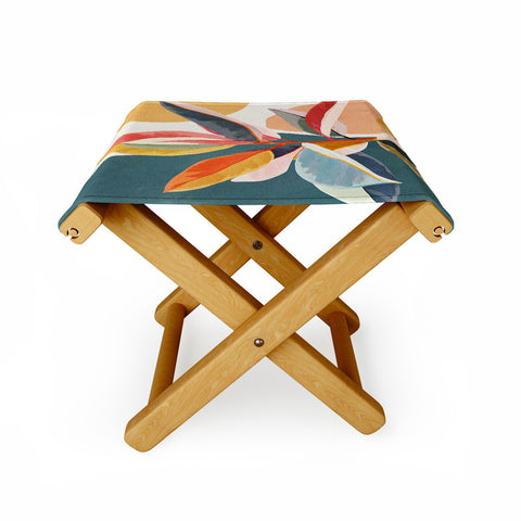City Art Colorful Branching Out 01 Folding Stool