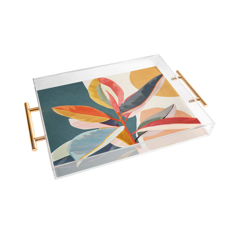 City Art Colorful Branching Out 01 Acrylic Tray