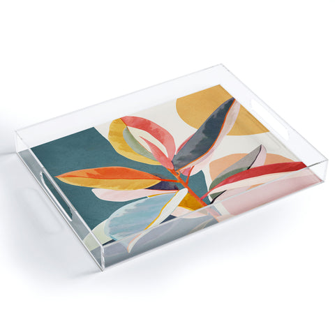 City Art Colorful Branching Out 01 Acrylic Tray