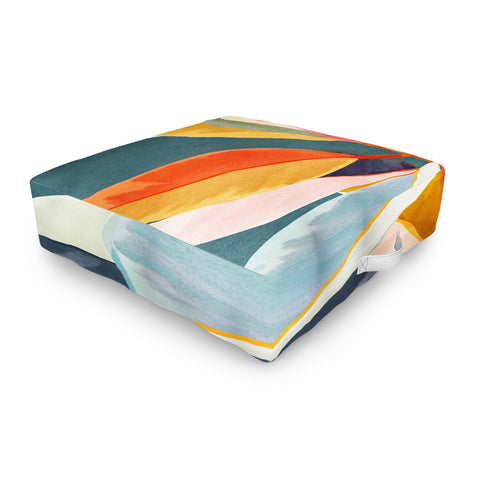 City Art Colorful Branching Out 01 Outdoor Floor Cushion