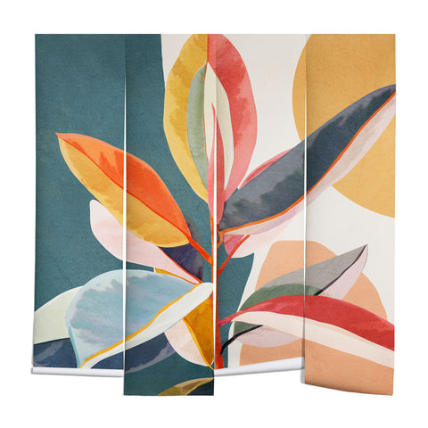 City Art Colorful Branching Out 01 Wall Mural